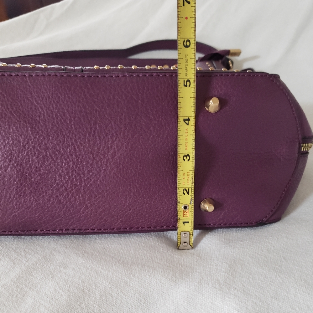Montana West Studded Purple Conceal Carry Handbag Shoulder Crossbody - Picture 15 of 16